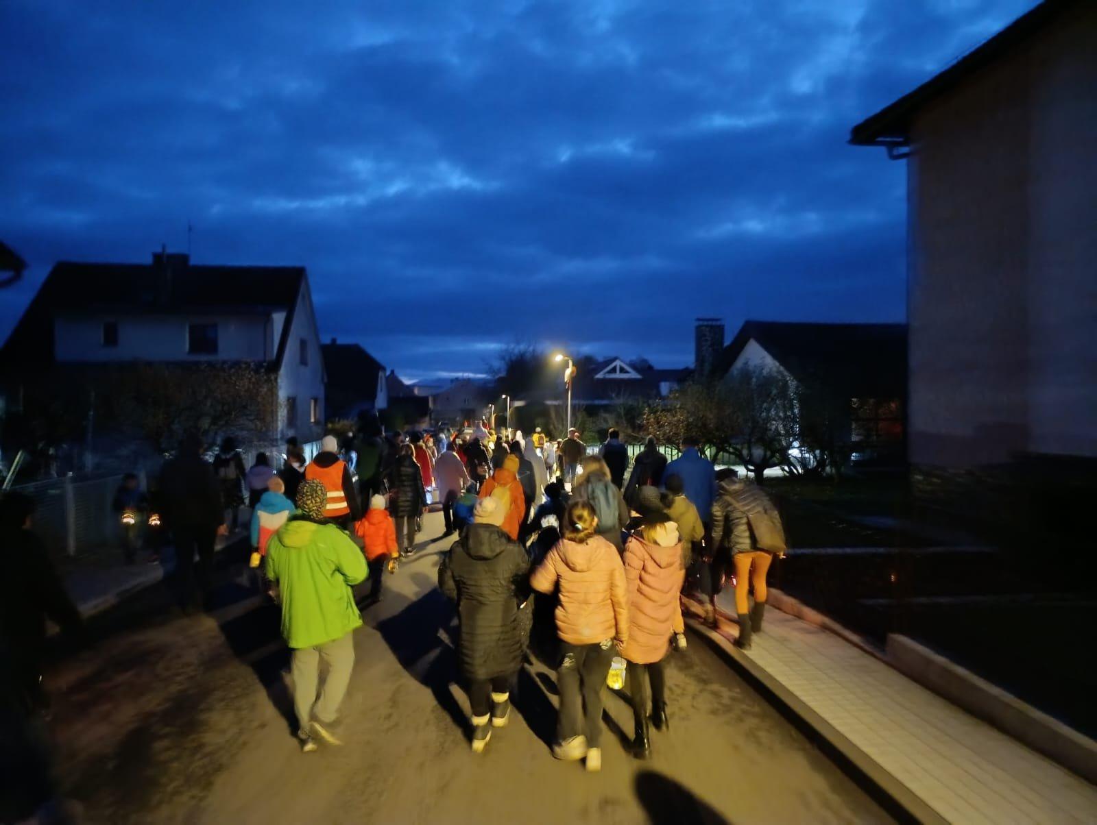 Svatomartinský průvod Malšicemi