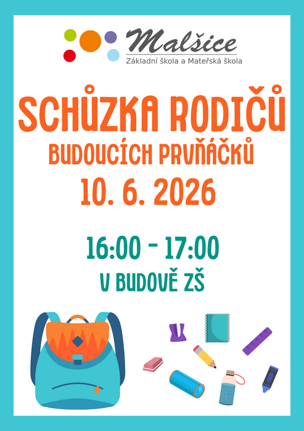 Schůzka rodičů budoucích prvňáčků 10. 6. 2026