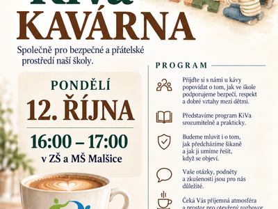 KiVa KAVÁRNA 12. 10. 2026 pozvánka pro rodiče